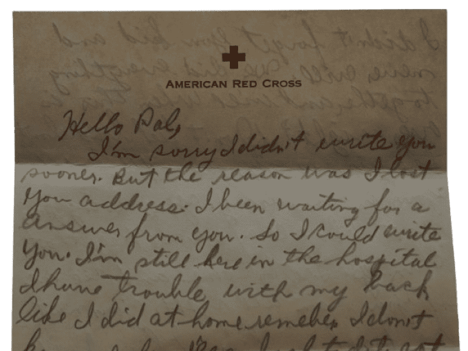 LETTRE RED CROSS 1943 PFC GRIMLEY 82ND AIRBORNE 504TH PIR