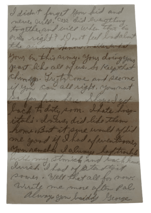 LETTRE RED CROSS 1943 PFC GRIMLEY 82ND AIRBORNE 504TH PIR