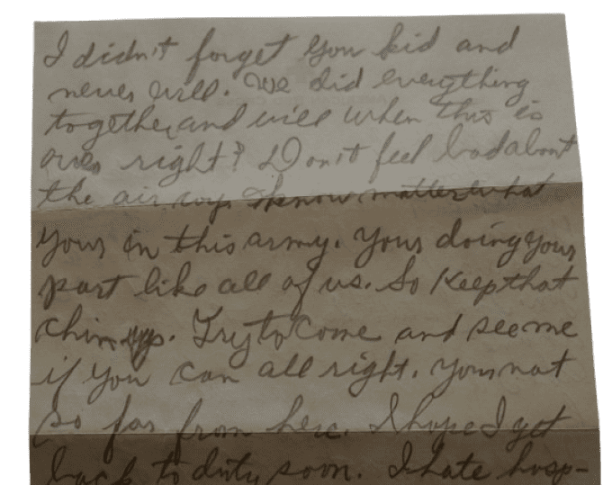 LETTRE RED CROSS 1943 PFC GRIMLEY 82ND AIRBORNE 504TH PIR