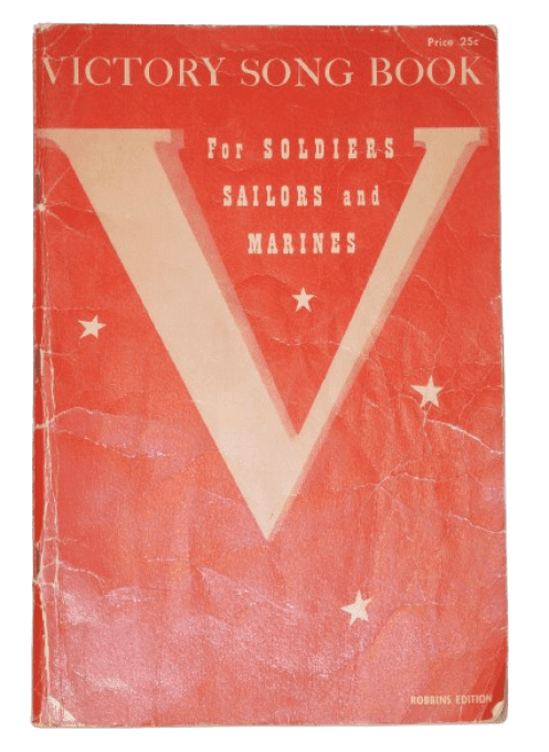 LIVRET VICTORY SONG BOOK PERSONNEL MILITAIRE 1942