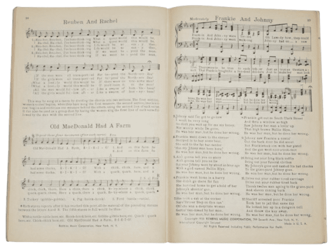 LIVRET VICTORY SONG BOOK PERSONNEL MILITAIRE 1942