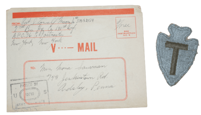 V-MAIL PVT MOORE 36th INF DIVISION