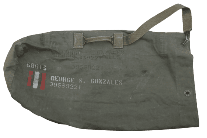 DUFFLE BAG CODE COULEUR 1943 GEORGE GONZALES 