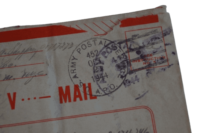 V-MAIL CAPT SHAFFREY 17TH AIRBORNE MEDICAL CO 1944