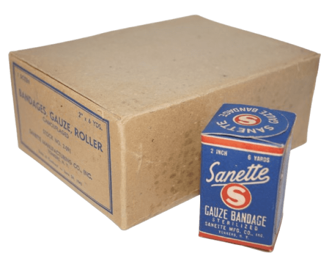 BOITE ET BANDAGE SANETTE 1943
