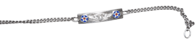 BRACELET STERLING USAAF PILOTE 