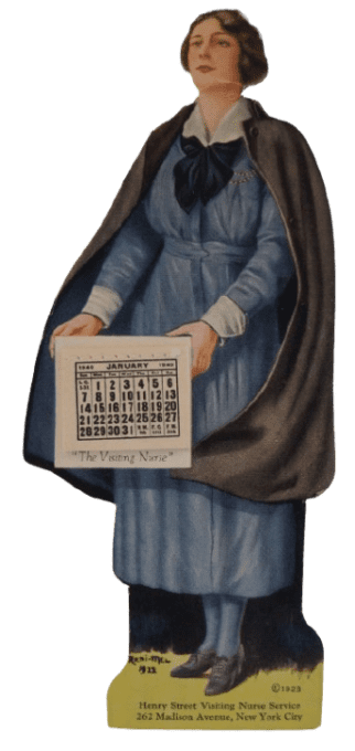 CALENDRIER SILHOUETTE VISITING NURSE 1940