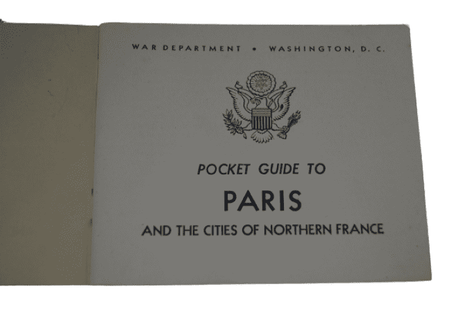 POCKET GUIDE PARIS 1944
