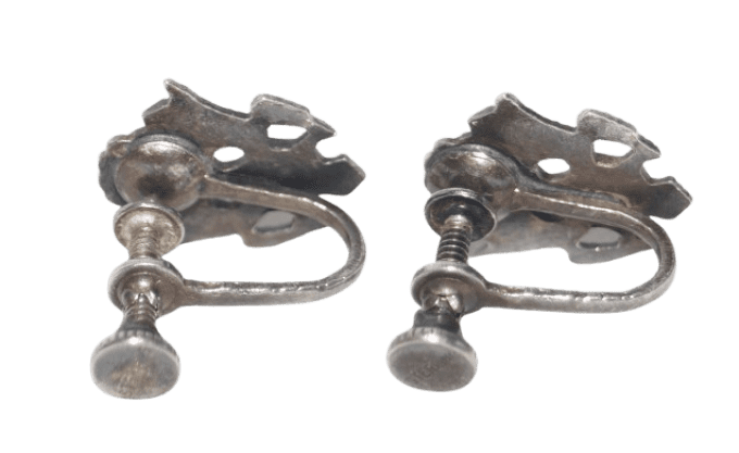 BOUCLES D'OREILLES US ARMY STERLING