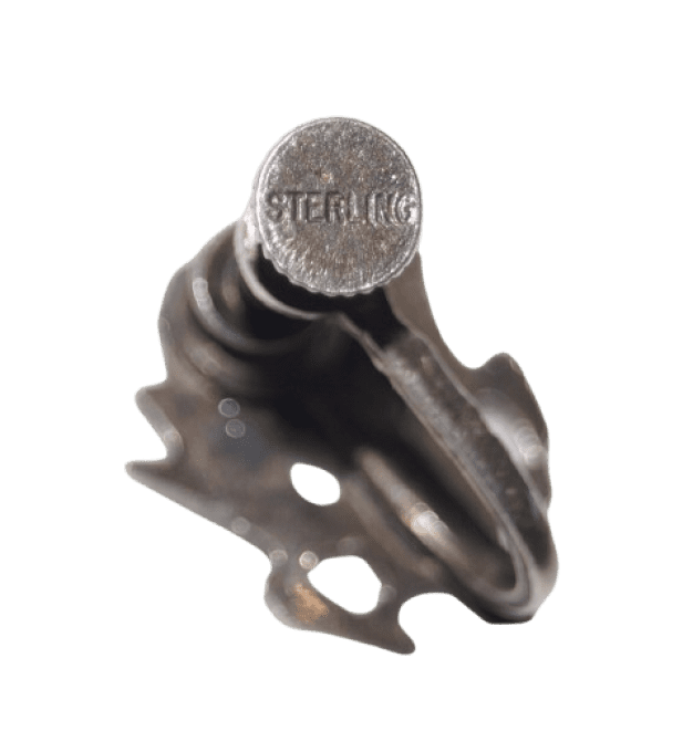 BOUCLES D'OREILLES US ARMY STERLING