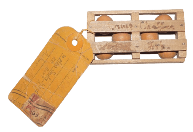 SOUVENIR HUMORISTIQUE ORANGE BOX CAMP CHAFFEE