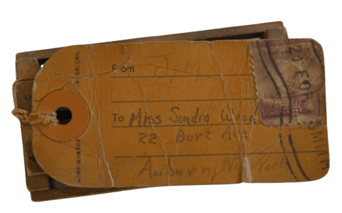 SOUVENIR HUMORISTIQUE ORANGE BOX CAMP CHAFFEE