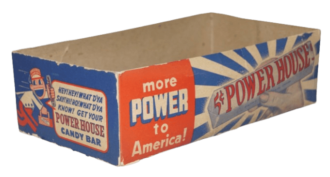 BOITE BARRES CHOCOLATEES POWER HOUSE BUY WAR BONDS