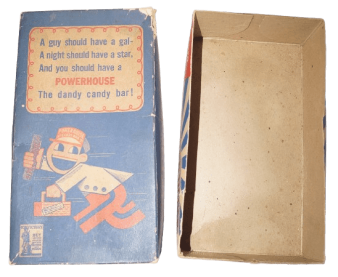BOITE BARRES CHOCOLATEES POWER HOUSE BUY WAR BONDS