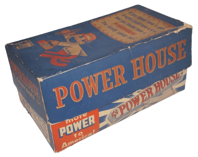 BOITE BARRES CHOCOLATEES POWER HOUSE BUY WAR BONDS
