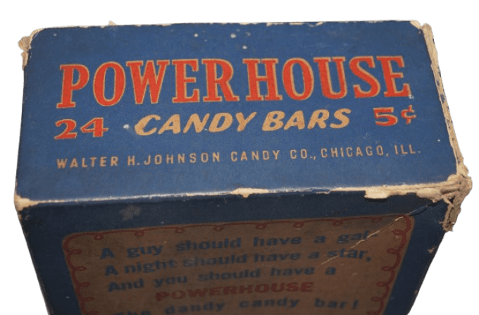 BOITE BARRES CHOCOLATEES POWER HOUSE BUY WAR BONDS