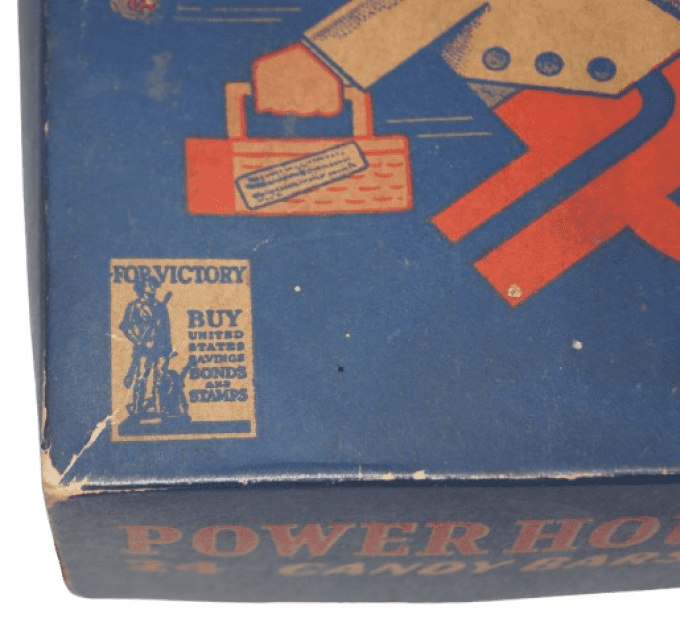 BOITE BARRES CHOCOLATEES POWER HOUSE BUY WAR BONDS