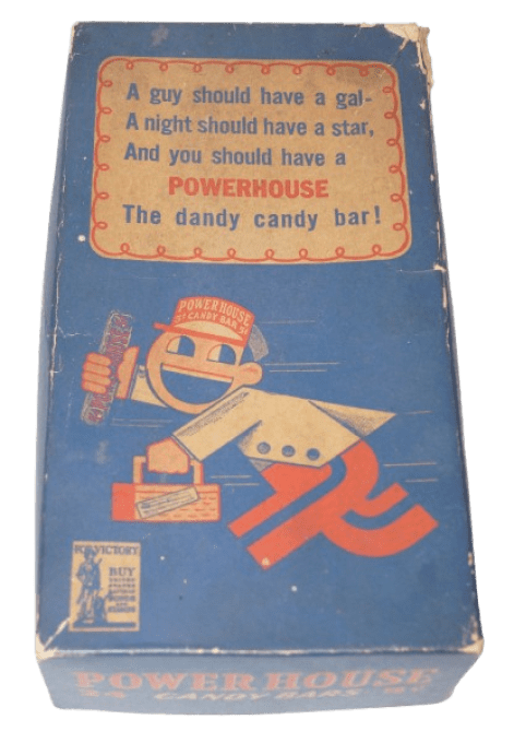 BOITE BARRES CHOCOLATEES POWER HOUSE BUY WAR BONDS