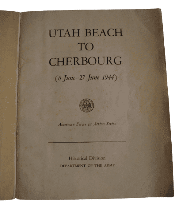 LIVRE UTAH BEACH TO CHERBOURG