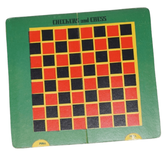 JEU DE POCHE ECHECS ET DAMES 1942
