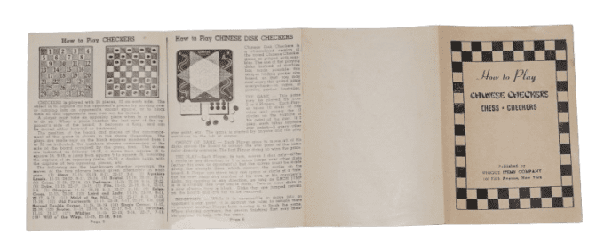 JEU DE POCHE ECHECS ET DAMES 1942
