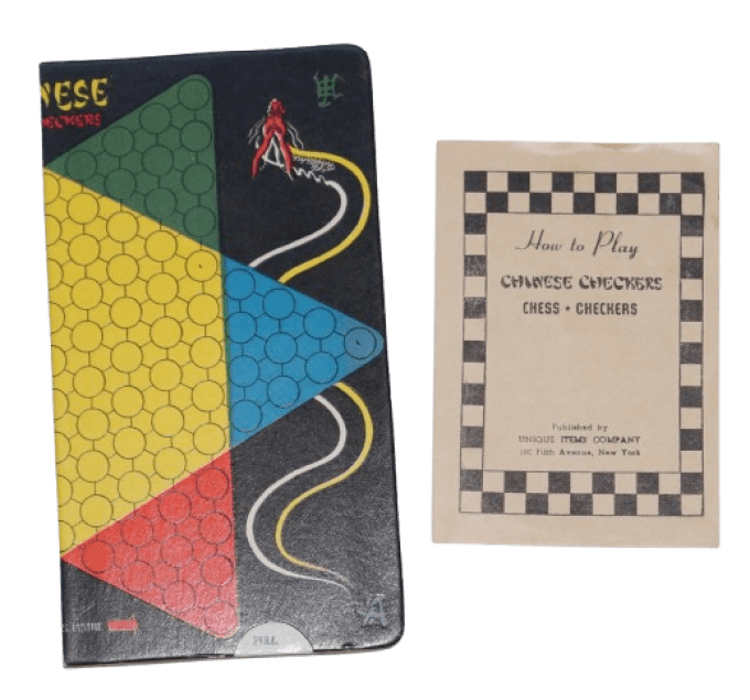 JEU DE POCHE ECHECS ET DAMES 1942
