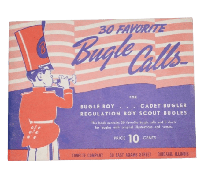 LIVRET MUSIQUE CLAIRON BUGLE BOY CADET 1940 