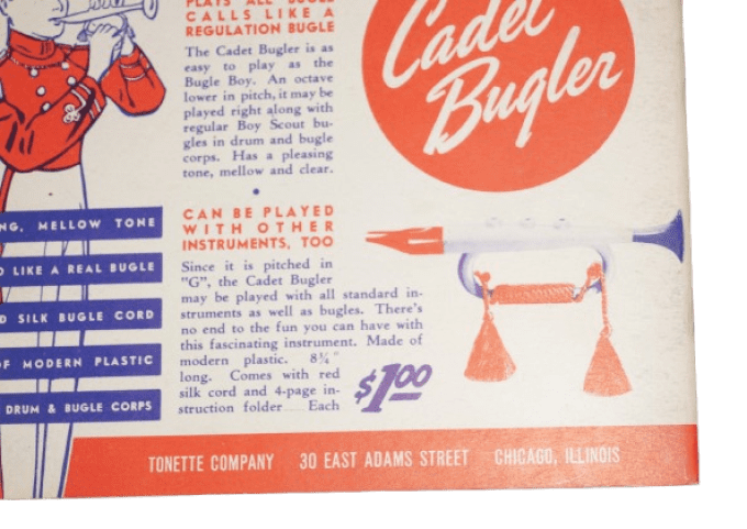 LIVRET MUSIQUE CLAIRON BUGLE BOY CADET 1940 