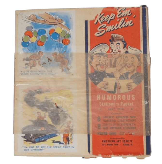 KIT CORRESPONDANCE HUMORISTIQUE ARMY 1942