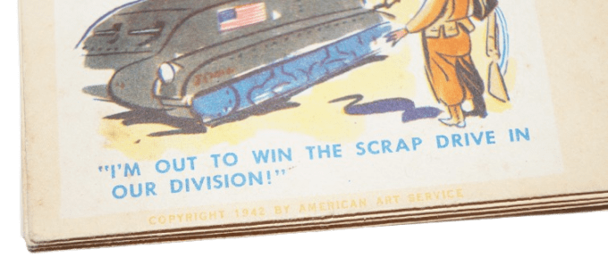 KIT CORRESPONDANCE HUMORISTIQUE ARMY 1942