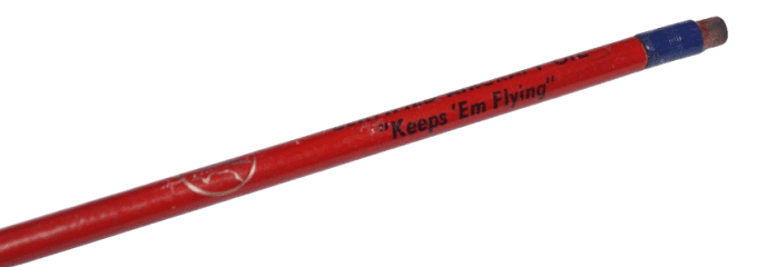 CRAYON "KEEPS 'EM FLYING" AIRCRAFT
