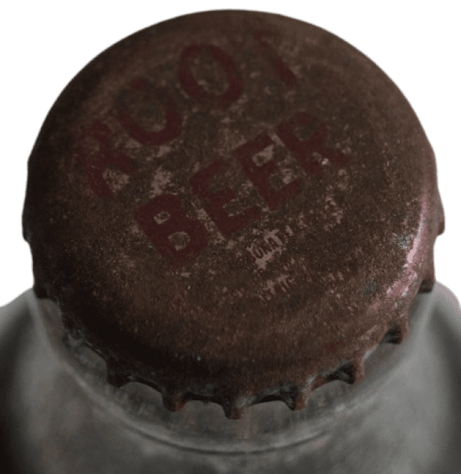 BOUTEILLE SODA MA'S ROOT BEER 1944