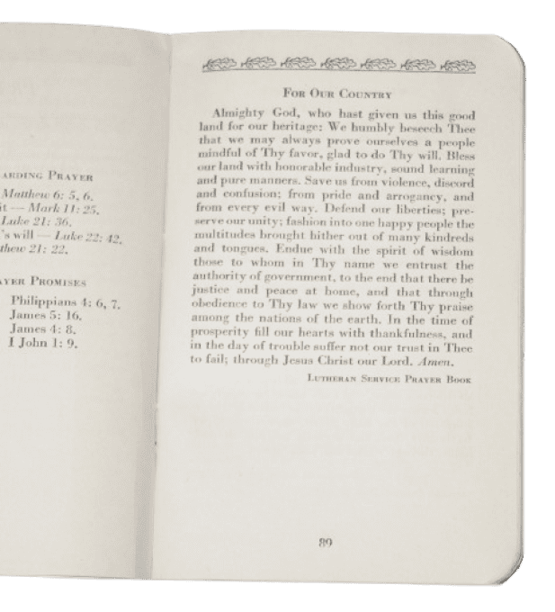 LIVRET RELIGIEUX SPIRITUAL ALMANAC PERSONNEL MILITAIRE 1943 