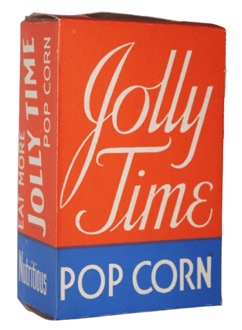 BOITE DE POP-CORN JOLLY TIME 1939 