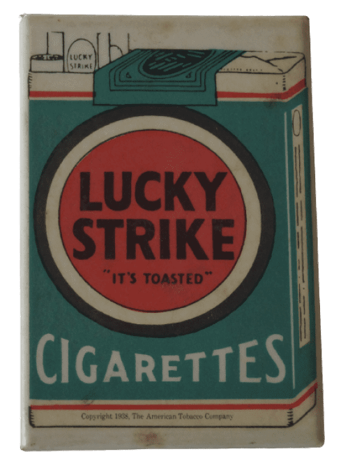 MIROIR DE POCHE PUBLICITAIRE LUCKY STRIKE