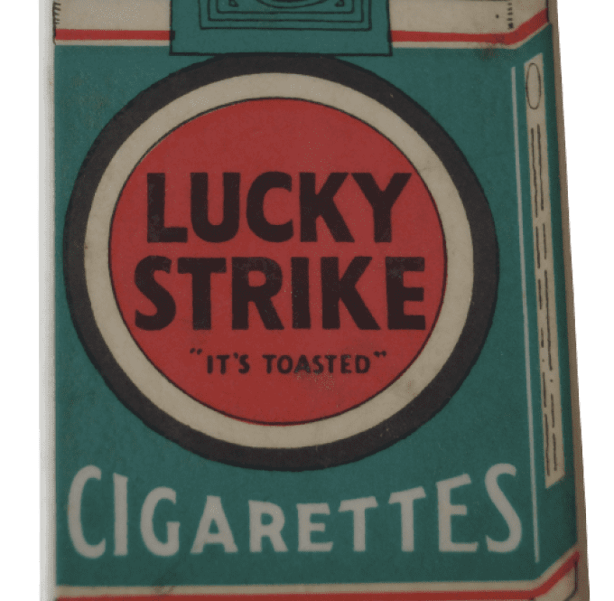 MIROIR DE POCHE PUBLICITAIRE LUCKY STRIKE