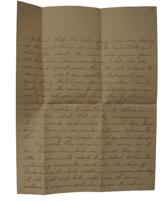 LETTRE CPL HITCHCOCK ENGINEER ITALIE 1944