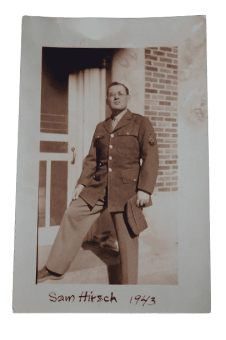 V-MAIL LT SAM HIRSCH 103rd INF DIV DIED OF WOUNDS ALSACE