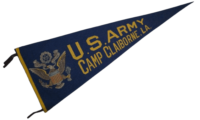 FANION US ARMY CAMP CLAIBORNE