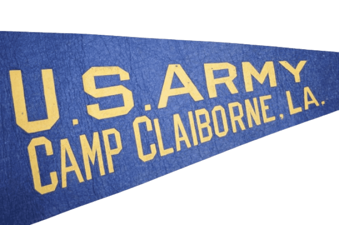 FANION US ARMY CAMP CLAIBORNE