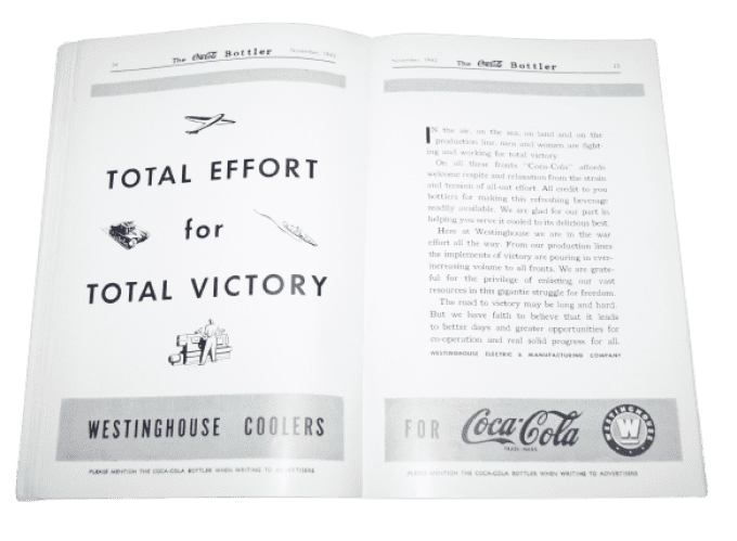 LIVRET COCA COLA BOTTLER 1942 WAR BONDS