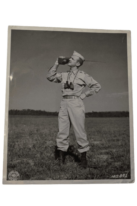 PHOTO PARACHUTISTE CAPT TAYLOR FT BENNING 1942 