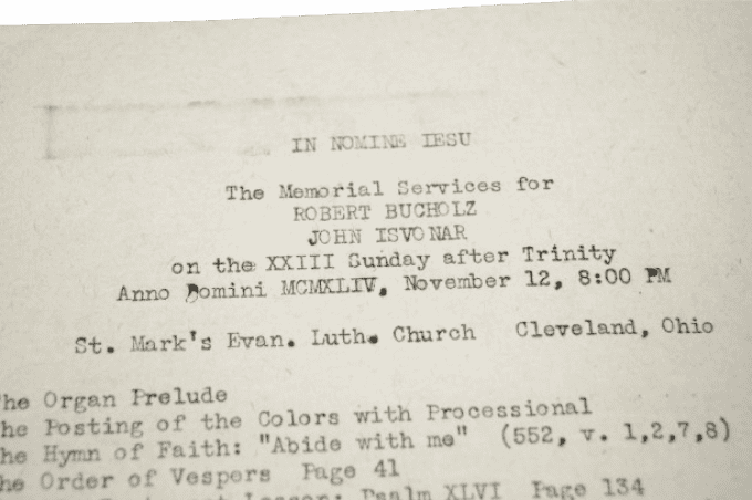 OFFICE RELIGIEUX T/5 BUCHOLZ - PVT ISVONAR KIA 1944 ALLEMAGNE