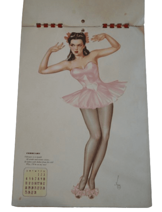 CALENDRIER PIN-UP VARGA 1945