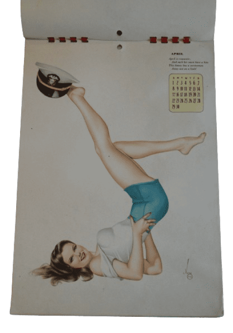 CALENDRIER PIN-UP VARGA 1945