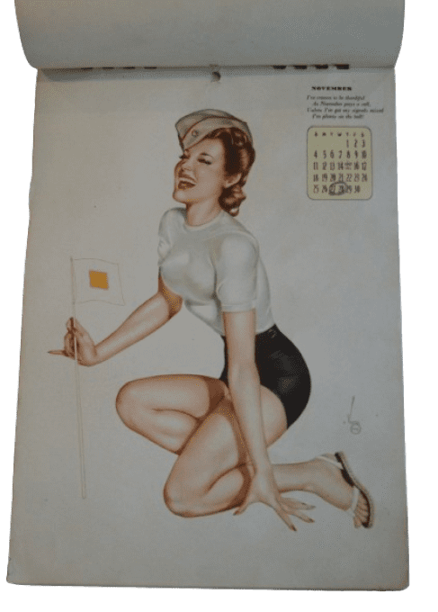 CALENDRIER PIN-UP VARGA 1945