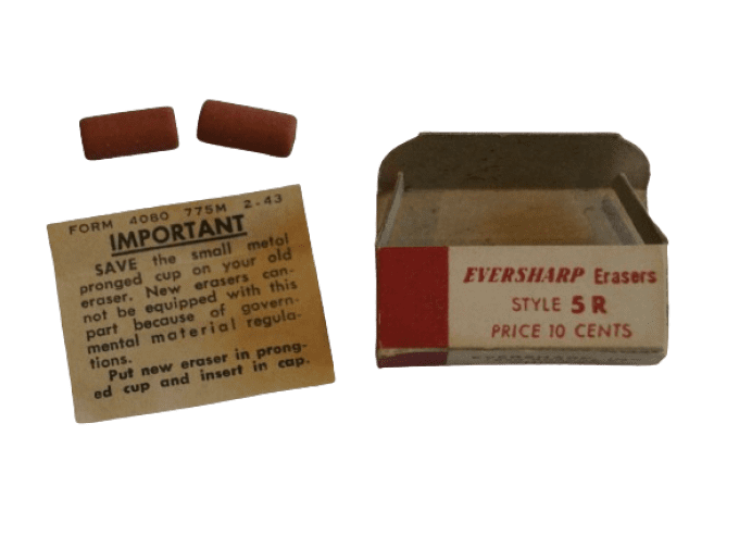 BOITE GOMMES EVERSHARP 1943