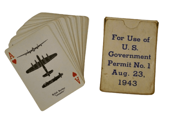 JEU DE CARTES SPOTTER 1943 RECONNAISSANCE AVIONS