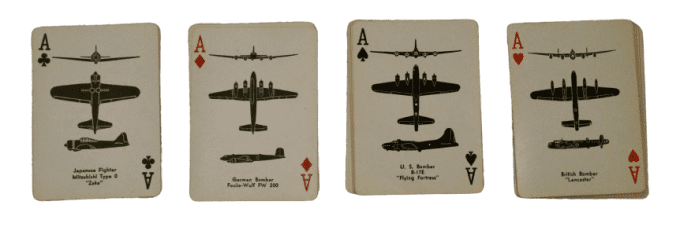 JEU DE CARTES SPOTTER 1943 RECONNAISSANCE AVIONS