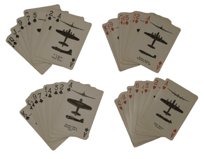 JEU DE CARTES SPOTTER 1943 RECONNAISSANCE AVIONS